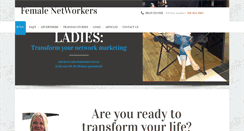 Desktop Screenshot of femalenetworkers.com